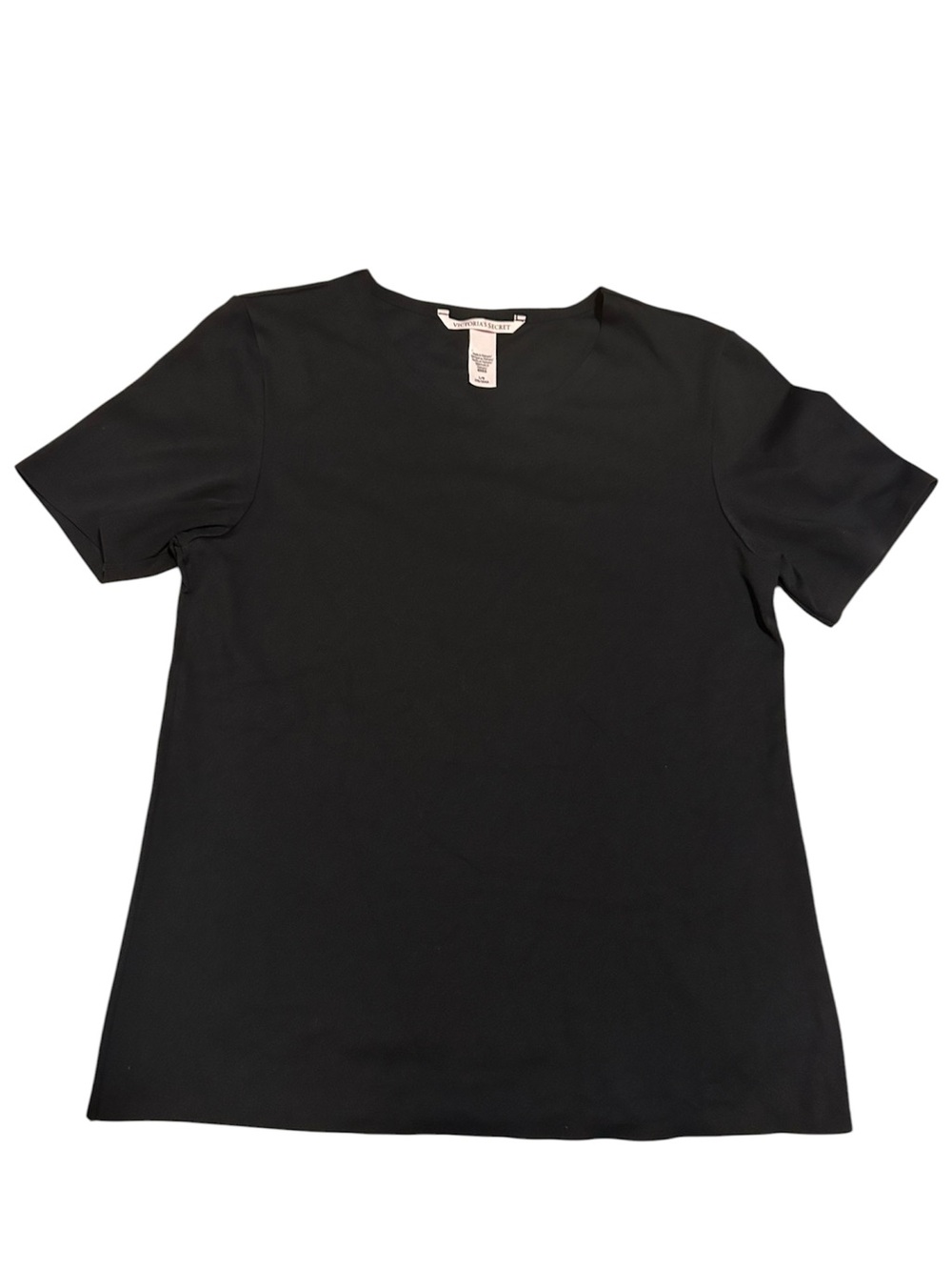 Victoria's Secret Elevate Short Sleeve Black Shirt